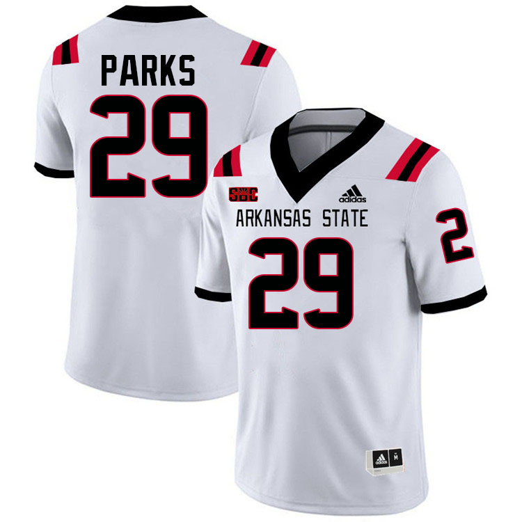 Justin Parks Arkansas State Jersey,Arkansas State Red Wolves Football Uniforms,Jersey-White